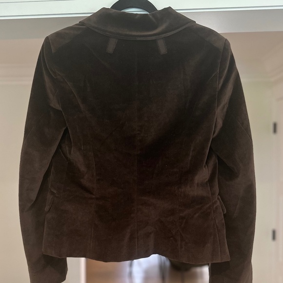 Vintage CELINE Brown Velvet Blazer - Never worn, like new - Size 10 - Picture 9 of 14